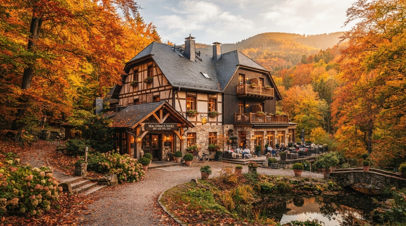 WALDHAUS HARZ — Boutique-Hotel im herbstlichen Wald